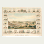 Mokelumne Hill Panoramic Map 1855 (1107A) posters