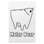 Molar Bear Polar Tooth Bear Personalized Stationery