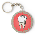 Molar freshly pulled, proudly shown keychain