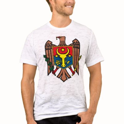 Moldova Coat of Arms T-shirt by FlagTshirts