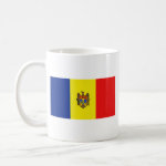 Moldova Flag Map Classic Mug