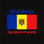 Moldova Flag Map Text Ladies Baby Doll