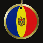 Moldova Fisheye Flag Ornament