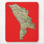 Moldova Map Mousepad