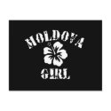 Moldova Pink Girl postcards