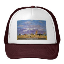 Mole Of Deauville By Boudin Eugène Hats