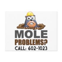 Mole Problems Post Cards