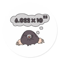 Mole Round Stickers