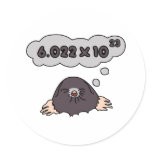 Mole Round Stickers