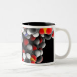Molécula de la DNA. Modelo molecular de la DNA Tazas