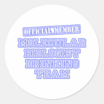 Molecular Biologist Drinking Team Sticker
