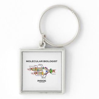 Molecular Biologist Inside (DNA Replication) keychain