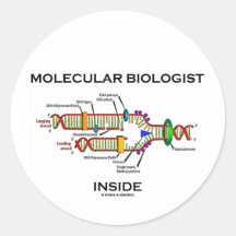 Molecular Biologist Inside (DNA Replication) Sticker