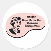 Molecular Biologist Voice Stickers