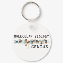 Molecular Biology Genius keychains