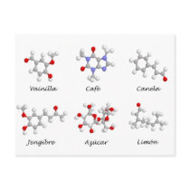 Moleculas de Sabor postcards by Nushka Moleculas de Sabor postcards