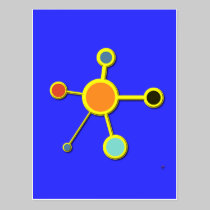 Molecule in 3D postcards