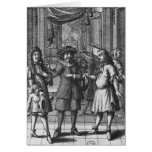 Moliere as Harpagon, frontispiece illustration Greeting Cards