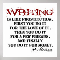 Moliere Writing Quote Print