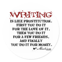 Moliere Writing Quote stickers