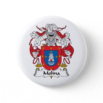 Molina Family Crest Button by coatsofarms