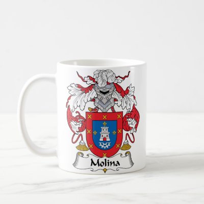 Molina Family Crest Mug by coatsofarms