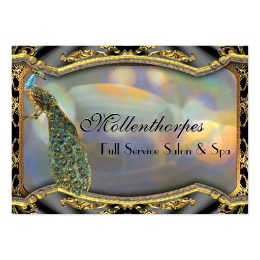 Mollenthorpes Hair Stylist and Salon Business Card (front side)