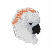 Mollucan Cockatoo embroidered shirts by ZazzleEmbroidery Mollucan Cockatoo embroidered shirts