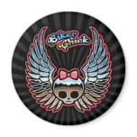 Molly Chrome Bike Fridge Magnets