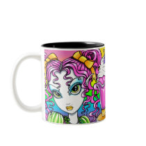 "Molly" Cute Rainbow Soda Shop Fairy Mug mugs