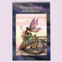 Molly Harrison Fairy Art Portfolio Book calendars