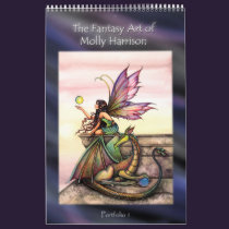 Molly Harrison Fairy Art Portfolio Book calendars