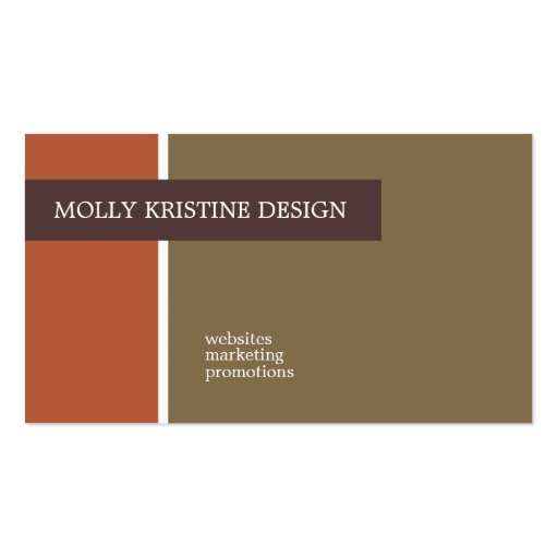 Molly Kristine Business Cards (front side)