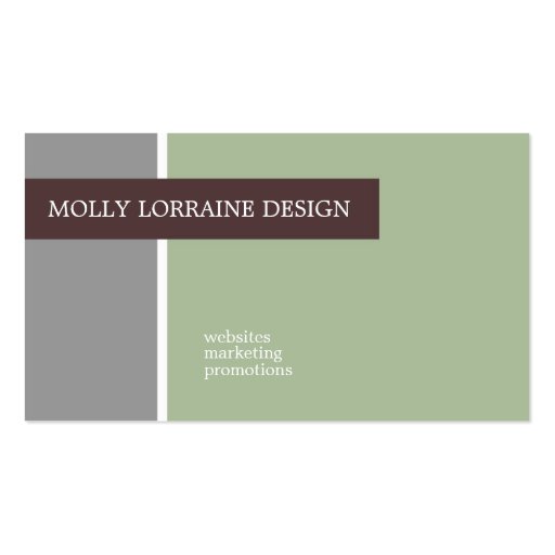 Molly Lorraine Business Cards (front side)