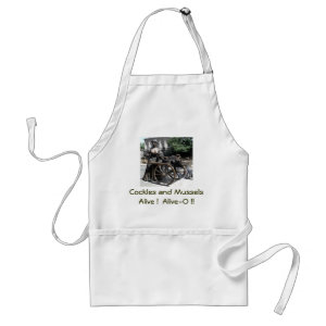 Molly Malone cocles and mussels apron