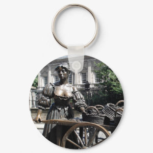Molly Malone and Wheelbarrow Ireland keyring keychain