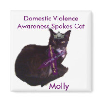 molly, Molly , Domestic Violence Awareness Spok... magnets by AnimalsH8tViolence molly, Molly , Domestic Violence Awareness Spok... magnets