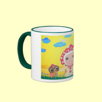 Molly Mushroom Baby In Polka Dottie Whimsy Land mugs