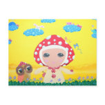 Molly Mushroom Baby In Polka Dottie Whimsy Land Post Cards