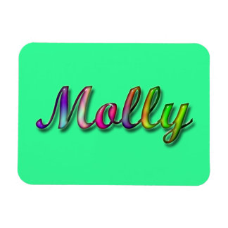 molly name magnet premium magnets