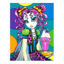 "Molly" Rainbow Ice Cream Fairy Postcard