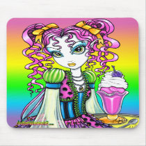 "Molly" Sherbet Ice Cream Rainbow Fairy Mousepad mousepads
