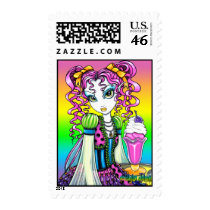 "Molly" Sherbet Ice Cream Rainbow Fairy Postage stamps