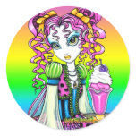 "Molly" Sherbet Ice Cream Rainbow Fairy Stickers