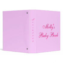 Molly's Baby Book 3 Ring Binder