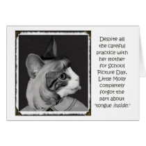 Molly's School Picture blank cards
