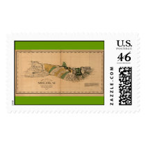 Molokai, 1897, Vintage Hawaii Map postage by ZephyrusBooks Molokai, 1897, Vintage Hawaii Map postage