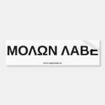 Molon Labe 3 Bumper Sticker