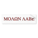 Molon Labe bumper stickers