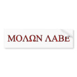 Molon Labe Bumper Sticker